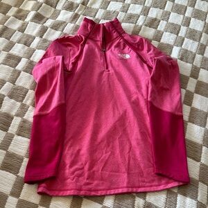 The North Face women’s ' Fuchsia Quarter-Zip Sweatshirt